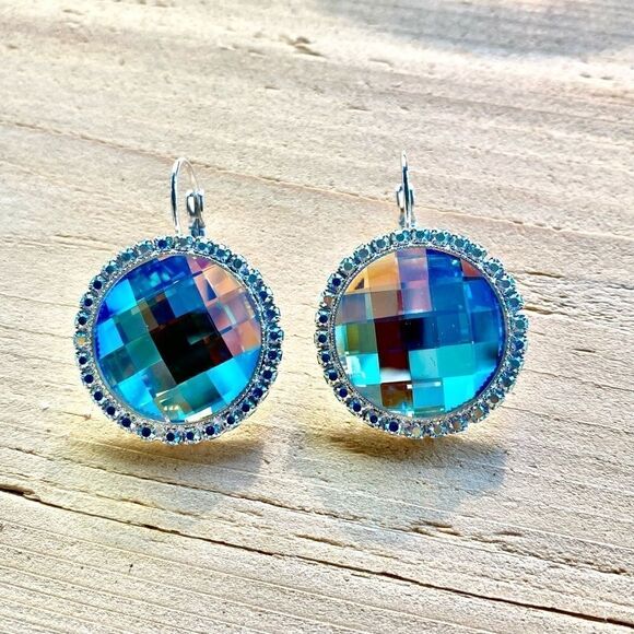 Handcrafted Earrings with Swarovski Crystal - Picture 4 of 7